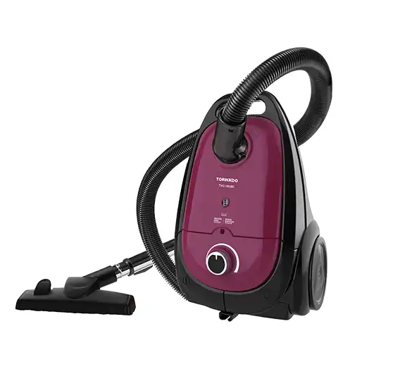 Tornado Vacuum Cleaner, 1800W, 4 Liters, Anti-Bacterial Filter, Maroon, TVC-180SD
