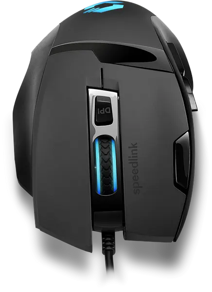 SpeedLink Gaming Mouse, Wired, LED Lighting, 4800 DPI, Black, SL-680014-BKBK