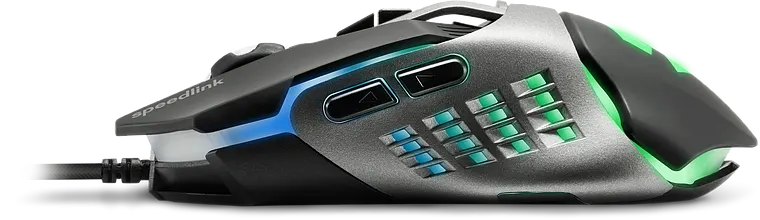Speedlink Gaming Mouse, Wired, LED Lighting, 3200 DPI, Black, SL-680015-BK