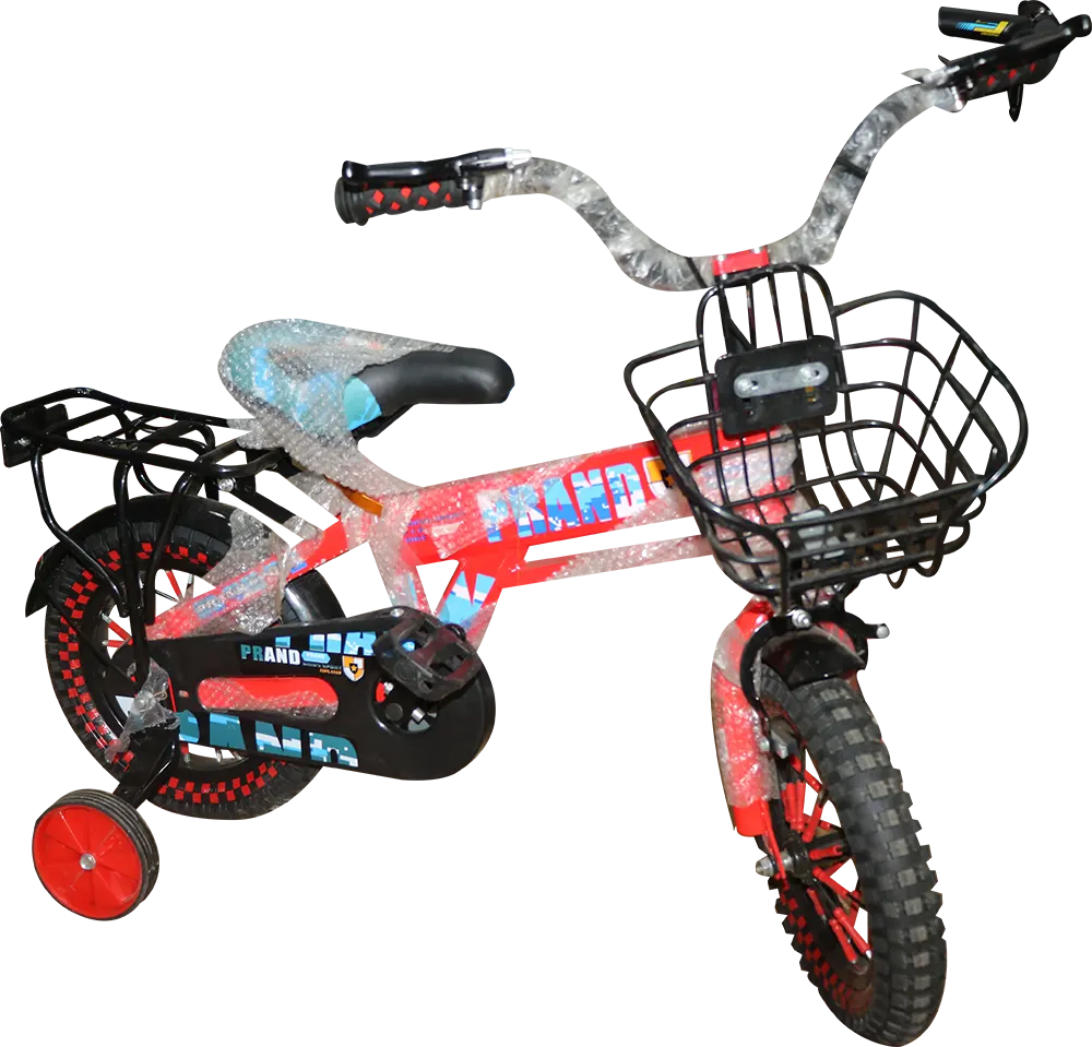 دراجة أطفال براند، مقاس 12، أحمر و أسود