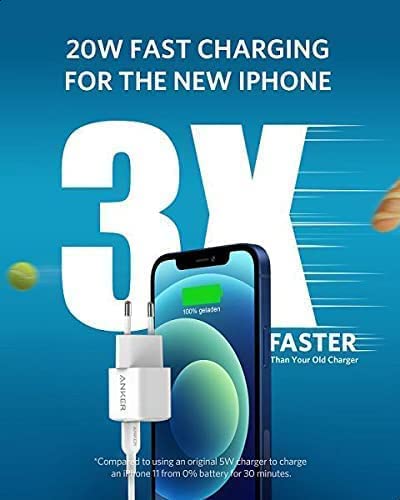 Anker 20W Fast Charging PD Type-C Charger, White A2149P21