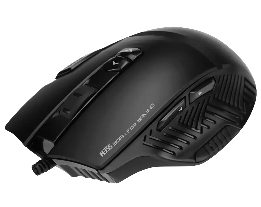 Marvo M355 Gaming Mouse, Wired, 7200 DPI, RGB Lighting, Black, M355-MO516