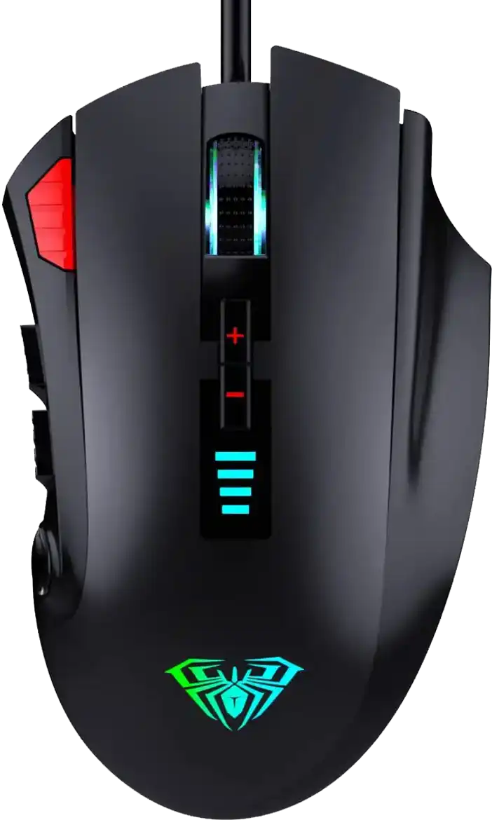 Aula H512 Gaming Mouse, Wired, 5000 DPI, LED Lighting, Black Elghazawy Shop