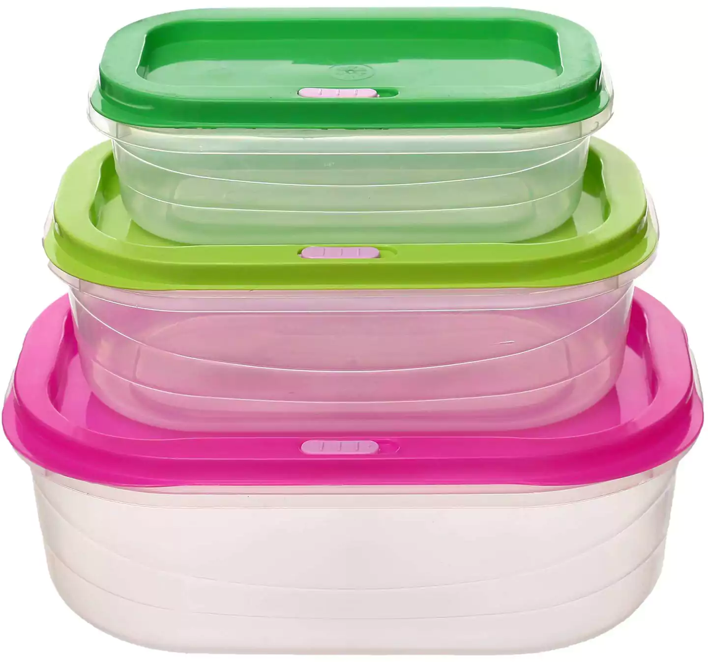 طقم ثلاجة ماتريكس مستطيل من الهلال والنجمة ، مكون من 3 قطع ، بلاستيك ، ألوان متعددة