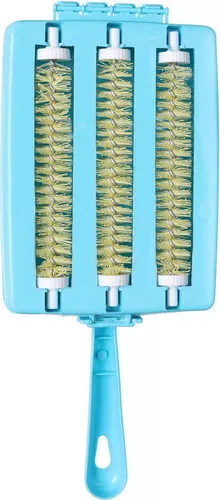 Elnegma  Manual Terry Sweeper for Carpet Cleaning 3 Blades - Blue