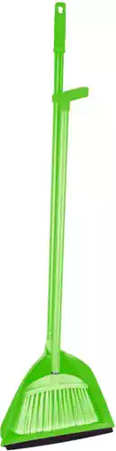 فرشاة بيد معدن وجاروف من الهلال والنجمة - أخضر