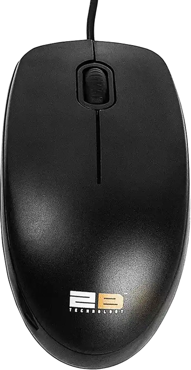 ماوس سلكي توبي، 2 متر، 1000 DPI، أسود، MO663