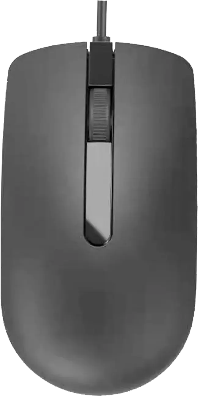 ماوس سلكي إي ترين، 1.5 متر، 1000 DPI، رمادي، MO771