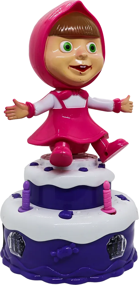 فانوس مضيئ بلاستيك شخصية ماشا - بنفسجي و فوشيا