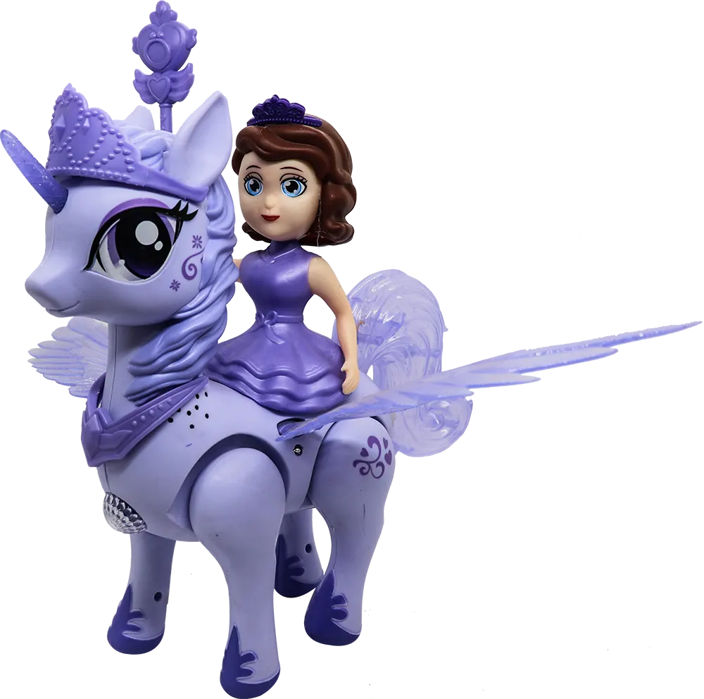 فانوس مضيئ بلاستيك شخصية حصان صوفيا يوني كورن - بنفسجي