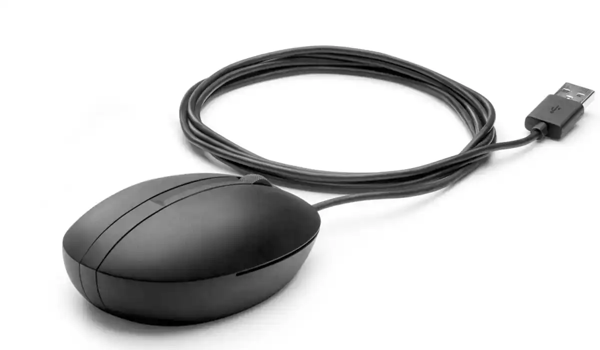 HP Wired Mouse, 1.8m, 1000 DPI, Black, VA80AA-AC3