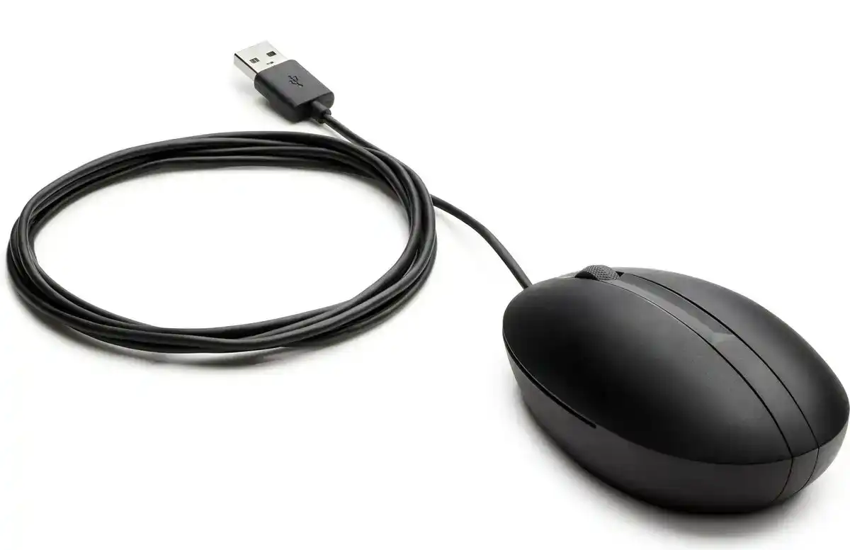 HP Wired Mouse, 1.8m, 1000 DPI, Black, VA80AA-AC3