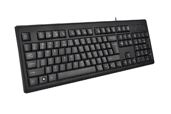 A4Tech Keyboard, Wired, Black, KRS-83