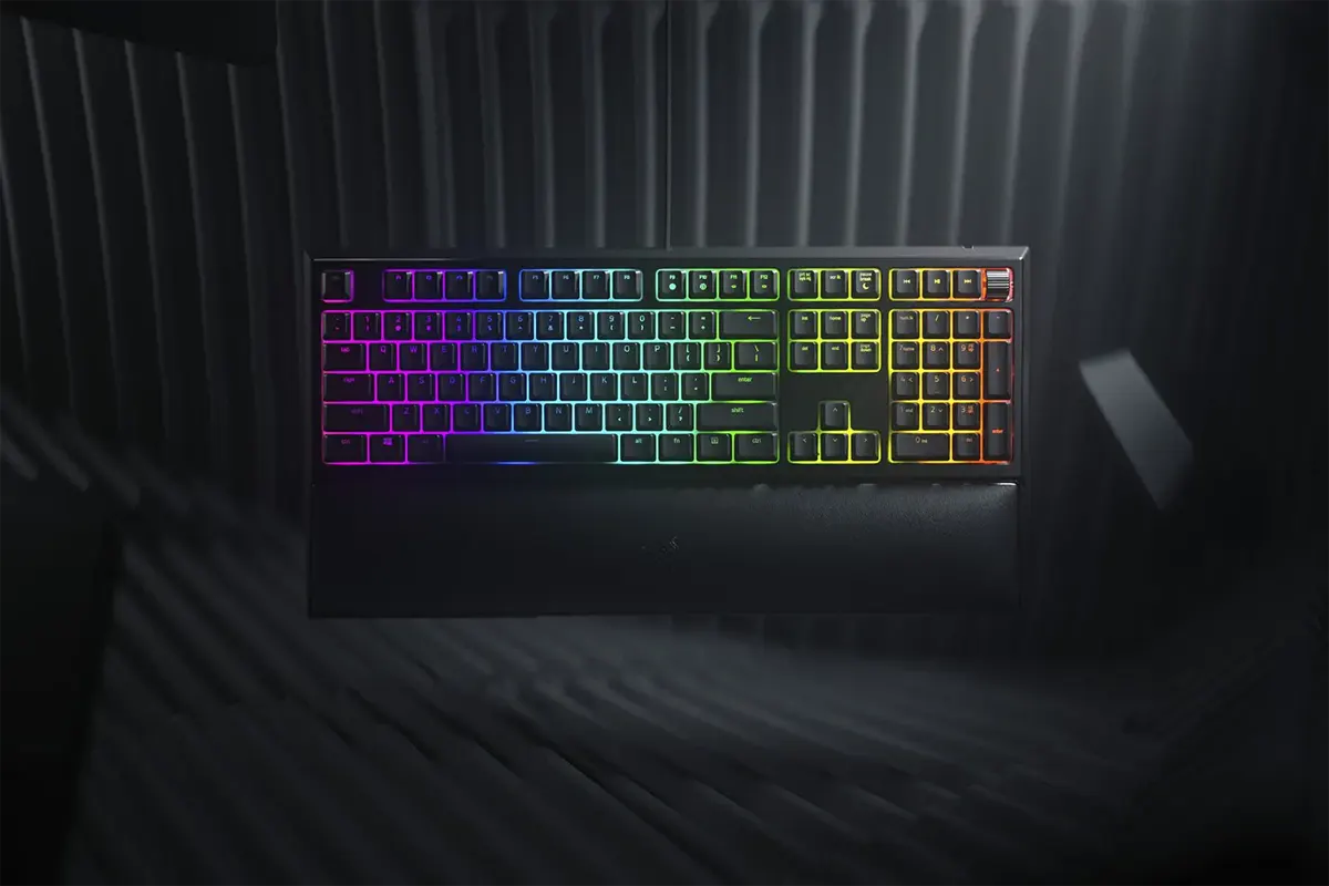Razer Ornata V2 Gaming Keyboard, Wired, RGB Lighting, Black, RZ03-03381800-R391