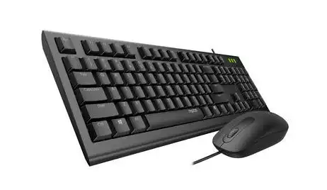 Rapoo keyboard + mouse, wired, black, KB599