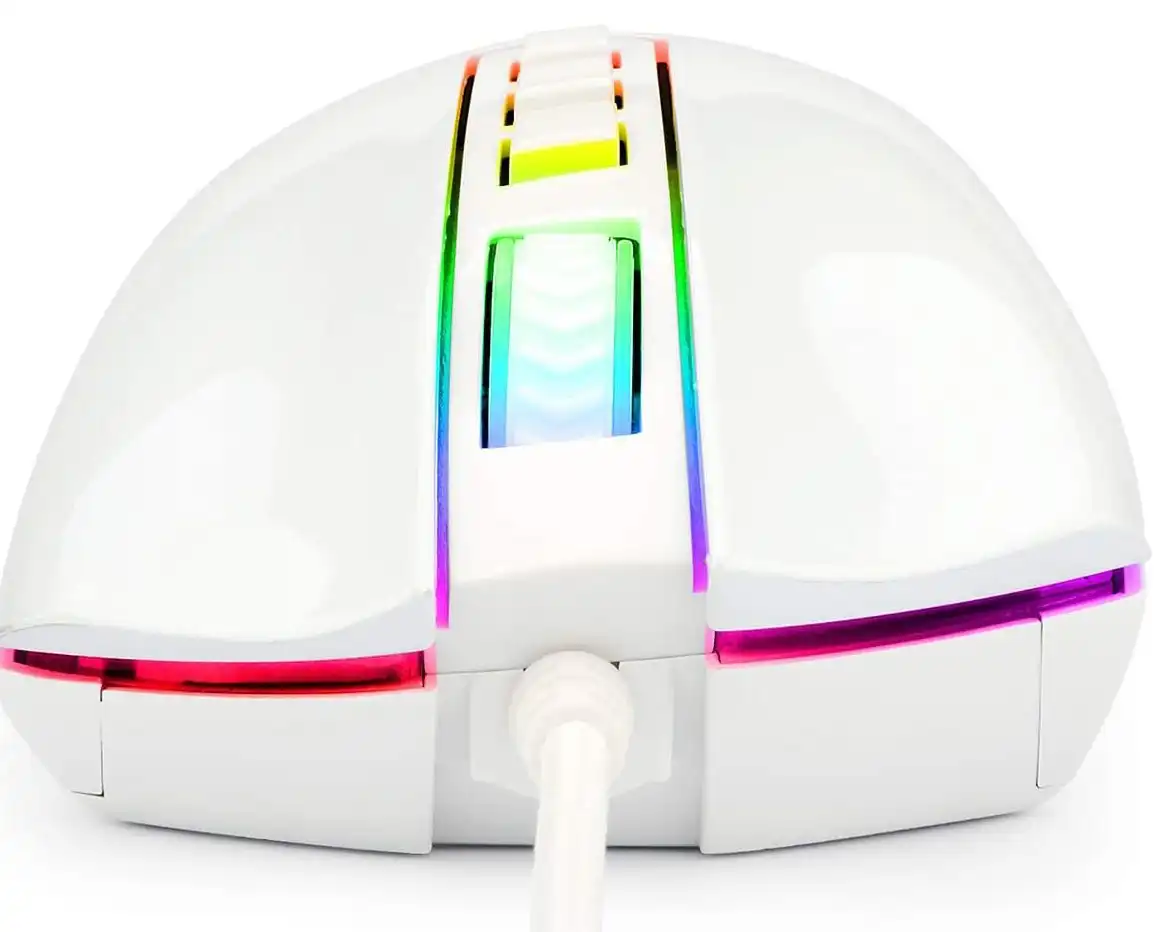 ماوس سلكي ريدراجون ، 1.8 متر، 10000 DPI، أبيض، M711W-1
