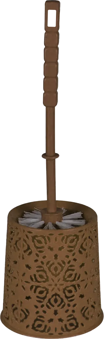 فرشاة تنظيف تواليت بلاستيك رويال من الهلال و النجمة - بني