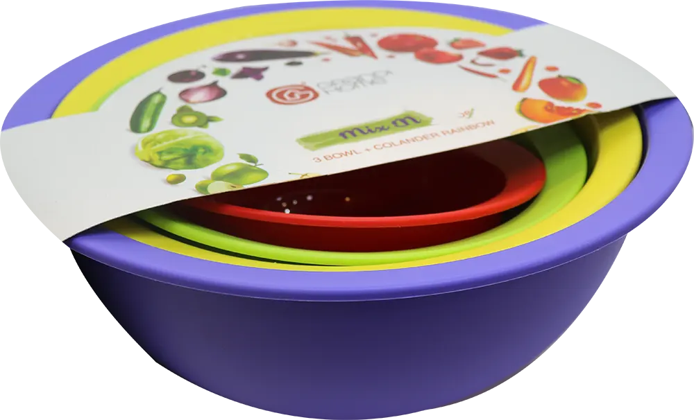 طقم بولات ميكس مع مصفاه  - ألوان متعددة