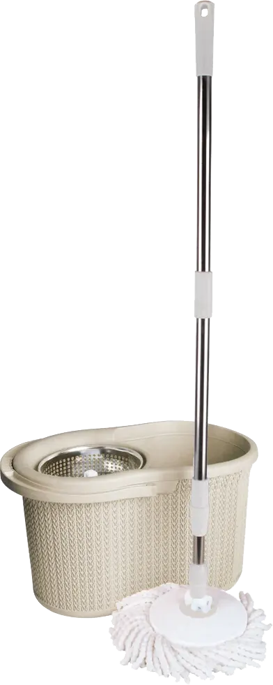 جردل المسح السحري المزدوج فوريره بالم من الهلال والنجمة مناسب للسراميك والباركيه - أبيض