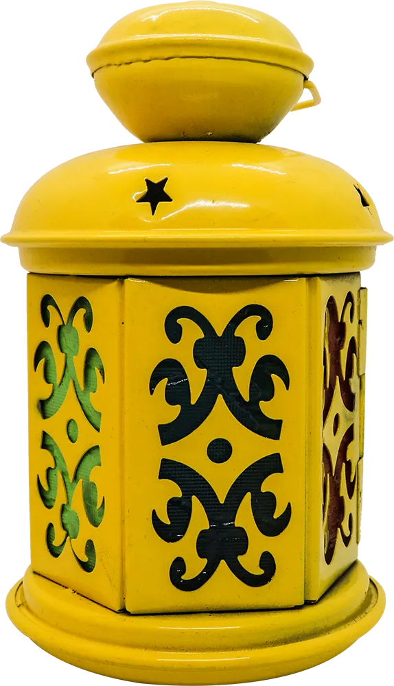 Ikea lantern, metal, multi-colour, 606