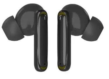 Devia ANC-E1 Earbuds, Bluetooth 5.2, 350 mAh Battery, Black
