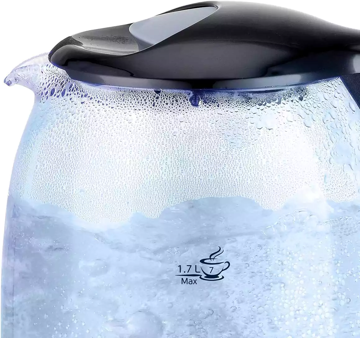 غلاية مياه زجاج سوناي كلاسيك، 1.7 لتر، أسود - MAR.3752