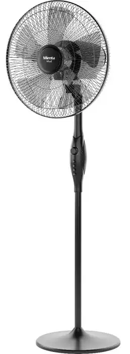 Mienta Stand Fan, 18 Inch, Timer, Black, SF35938A