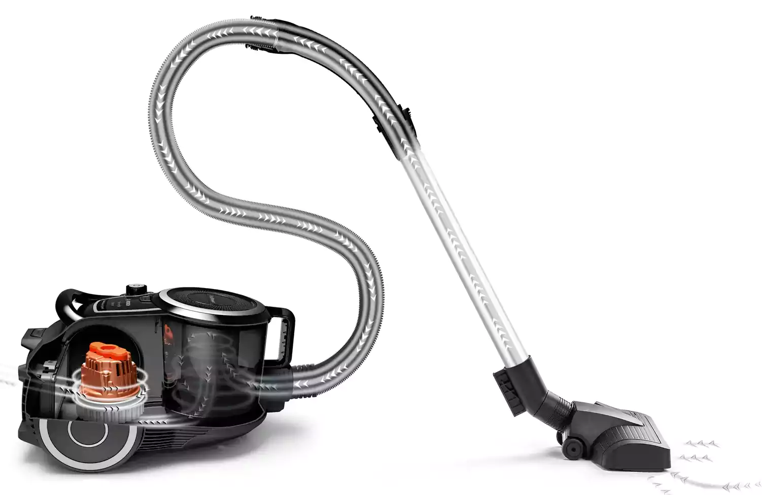 Bosch Series 6 Pro Power Vacuum Cleaner, Bagless, 2200 Watt, Black - BGS412234