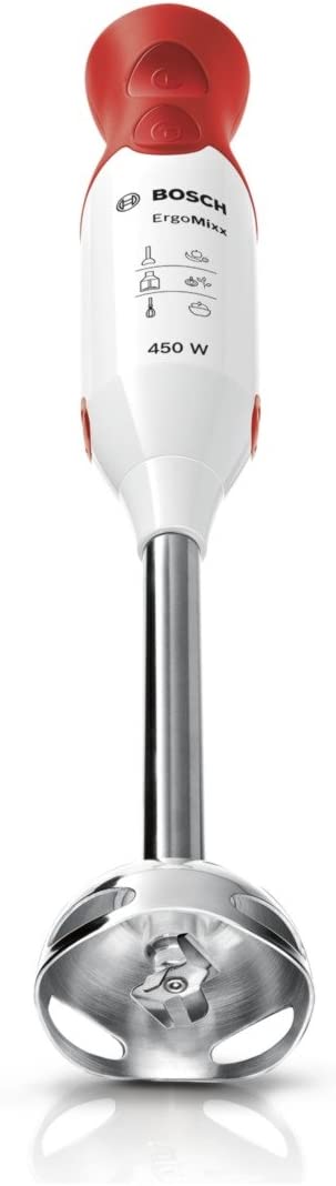 Bosch Argo Mix Hand Blender, 450 Watt, 600 ml, White x Red  MSM64110