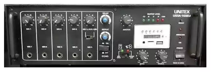 مضخم صوت بلوتوث يوني تكس، اسود - Ussa-160Eu