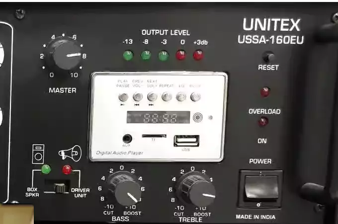 مضخم صوت بلوتوث يوني تكس، اسود - Ussa-160Eu