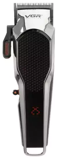 ماكينة حلاقة كهربائية للرجال في جي أر، استخدام جاف، أسود، VGR V-189