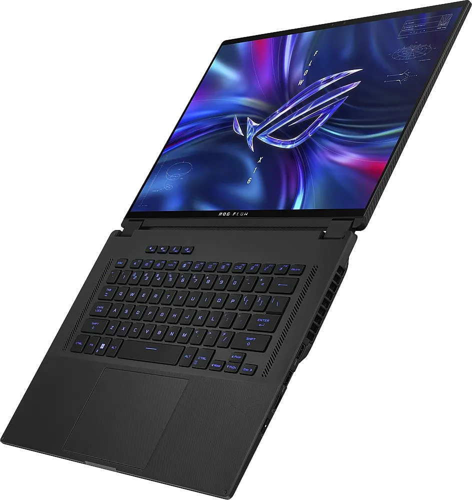 لاب توب أسوس روج فلو X16 GV601RE-GRY57W، معالج AMD Ryzen™ 7-6800HS، رامات 16 جيجابايت، 512 جيجابايت SSD هارد، NVIDIA® GeForce RTX™ 3050 Ti 4GB GDDR6، شاشة 16 بوصة QHD، ويندوز 11، رمادي