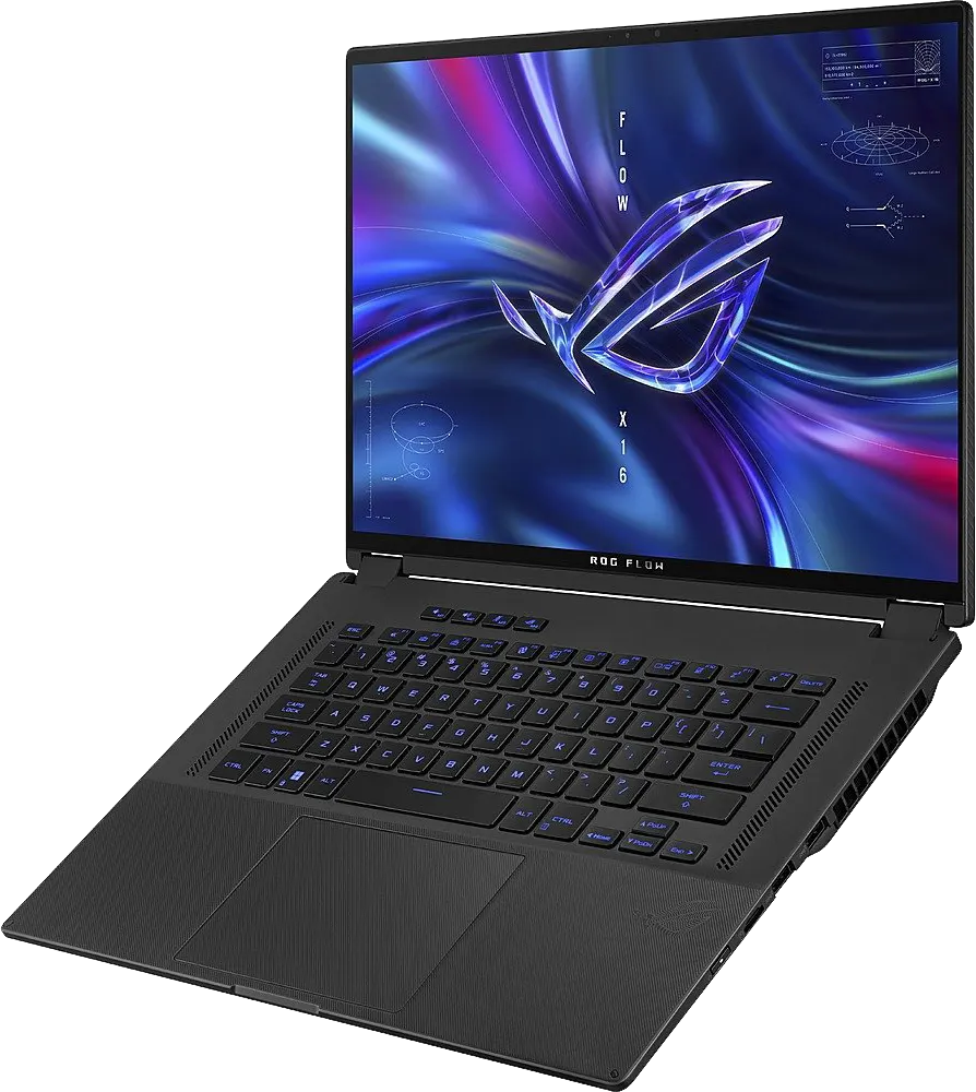 لاب توب أسوس روج فلو X16 GV601RE-GRY57W، معالج AMD Ryzen™ 7-6800HS، رامات 16 جيجابايت، 512 جيجابايت SSD هارد، NVIDIA® GeForce RTX™ 3050 Ti 4GB GDDR6، شاشة 16 بوصة QHD، ويندوز 11، رمادي