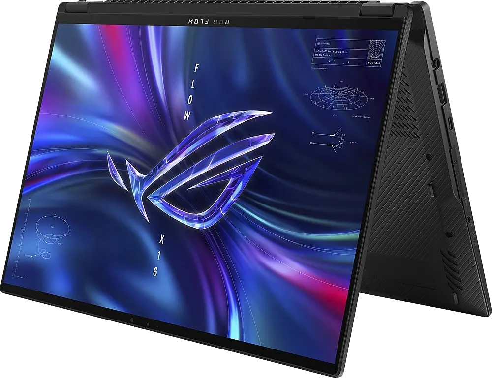 لاب توب أسوس روج فلو X16 GV601RE-GRY57W، معالج AMD Ryzen™ 7-6800HS، رامات 16 جيجابايت، 512 جيجابايت SSD هارد، NVIDIA® GeForce RTX™ 3050 Ti 4GB GDDR6، شاشة 16 بوصة QHD، ويندوز 11، رمادي