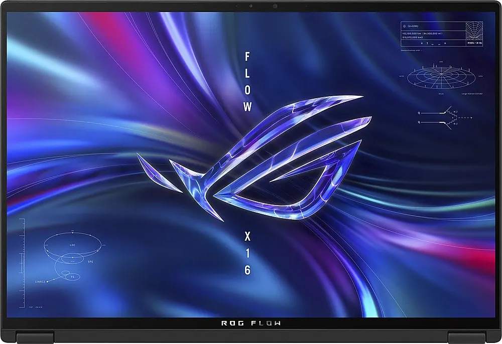 لاب توب أسوس روج فلو X16 GV601RE-GRY57W، معالج AMD Ryzen™ 7-6800HS، رامات 16 جيجابايت، 512 جيجابايت SSD هارد، NVIDIA® GeForce RTX™ 3050 Ti 4GB GDDR6، شاشة 16 بوصة QHD، ويندوز 11، رمادي