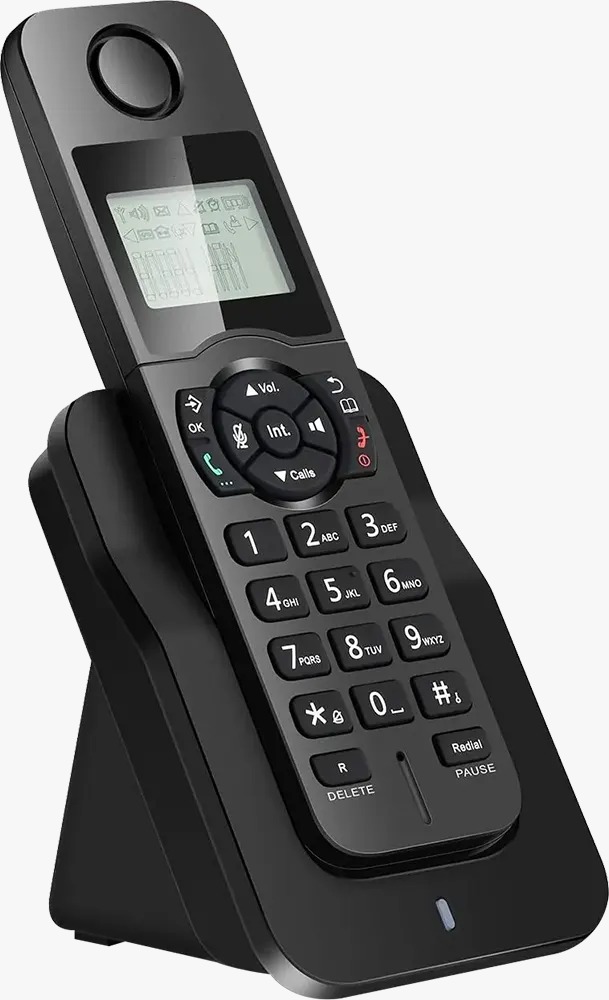 TEC .D1005 Wireless Landline Telephone, Black