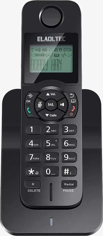 TEC .D1005 Wireless Landline Telephone, Black