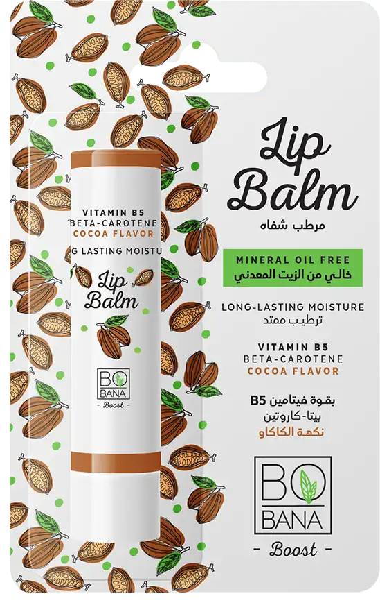 Bobana Lip Balm With Vitamin B5 & Cocoa Flavor