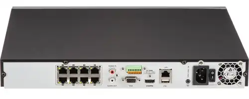 مسجل فيديو هيكفيجين ، 8 قنوات اتصال، IP-8CH-DS-7608NI-Q2-8P، أسود