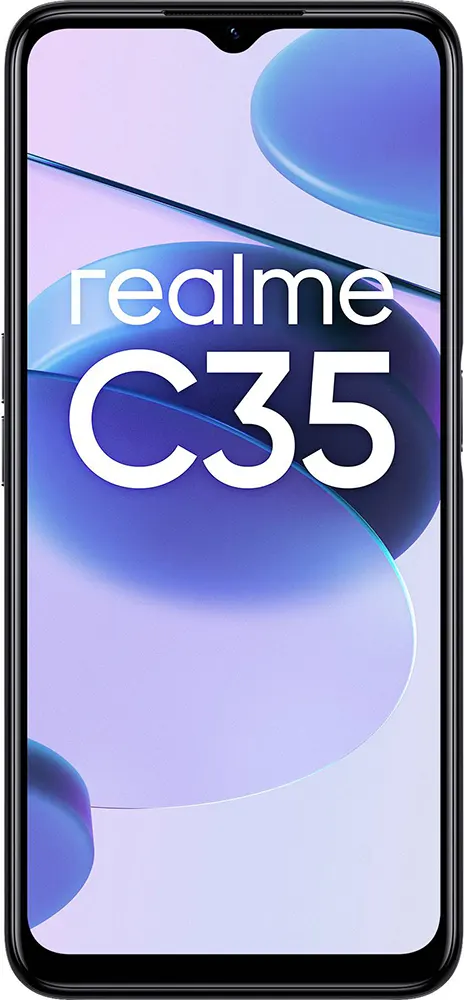 Realme C35 Dual SIM, 64GB Memory, 4GB RAM, 4G LTE, Black