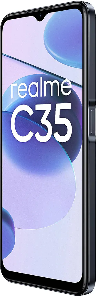 Realme C35 Dual SIM, 64GB Memory, 4GB RAM, 4G LTE, Black