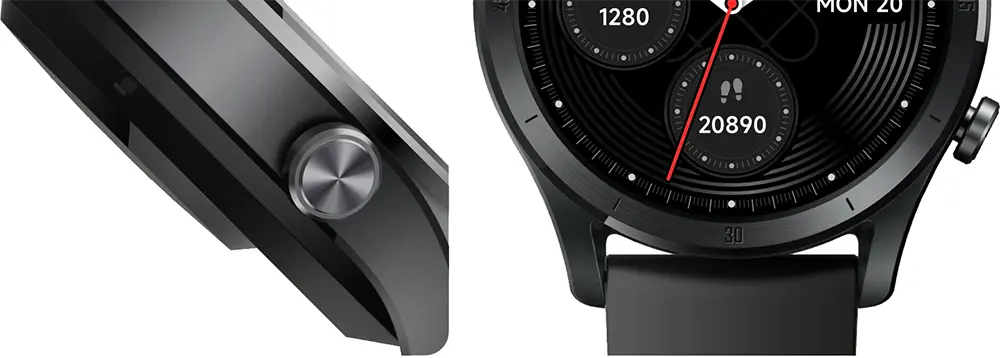 ساعة ريلمي تيك لايف الذكية شاشة تعمل باللمس 1.32 بوصة، سوار سيلكون، مقاومة للماء، أسود، R100