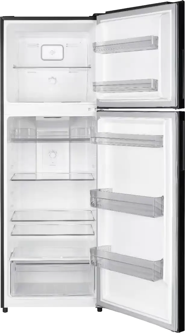 White Whale Refrigerator, No Frost, 340 Liters, 2 Doors, Inverter, Black, WR-3375-HB