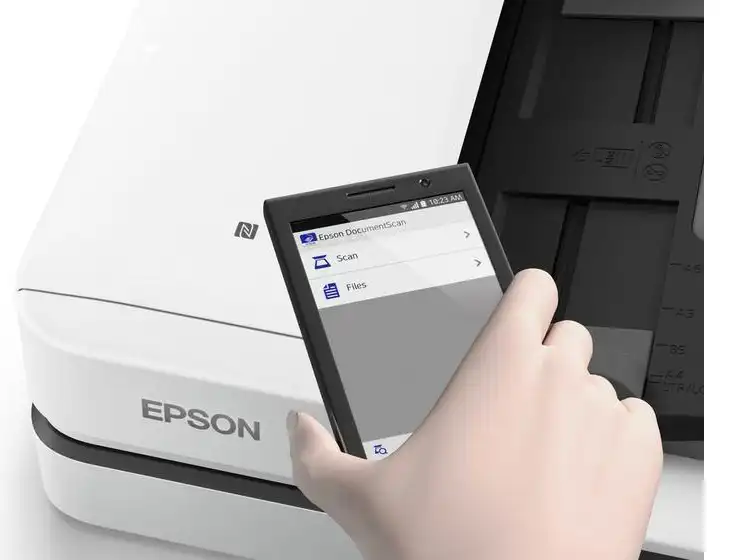 Epson Scanner, wireless, for documents and photos, flatbed, white, DS-1660W