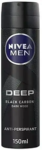 مزيل عرق نيفيا للرجال ديب بلاك كاربون، سبراي، 150 مل