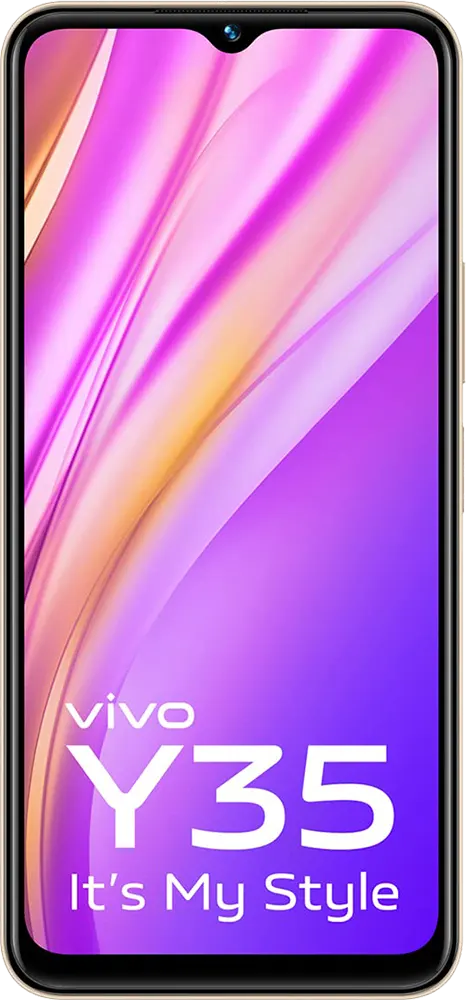 VIVO Y35 Dual SIM, 128GB Memory, 8GB RAM, 4G LTE, Dawn Gold