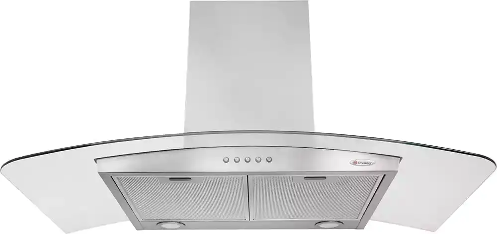 Unionaire i-Cook Built-in Pyramid Decorative Curved Hood, 90 cm, 3 speeds, silver, CH-VENUS