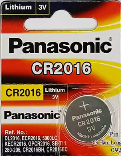 Panasonic lithium batteries, one battery, CR-2016