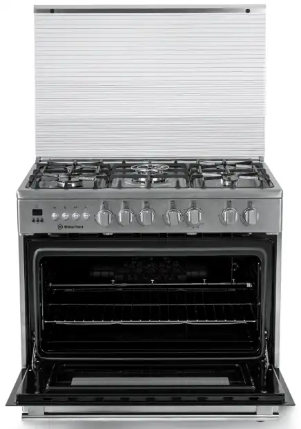 White Point Free Standing Cooker, 90*60 cm, 5 Burners, Oven Fan, Stainless, WPGC9060XTOCFSDCA